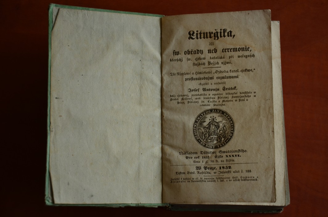 Liturgika čili sv. obřady neb ceremonie (r. vydání 1852)