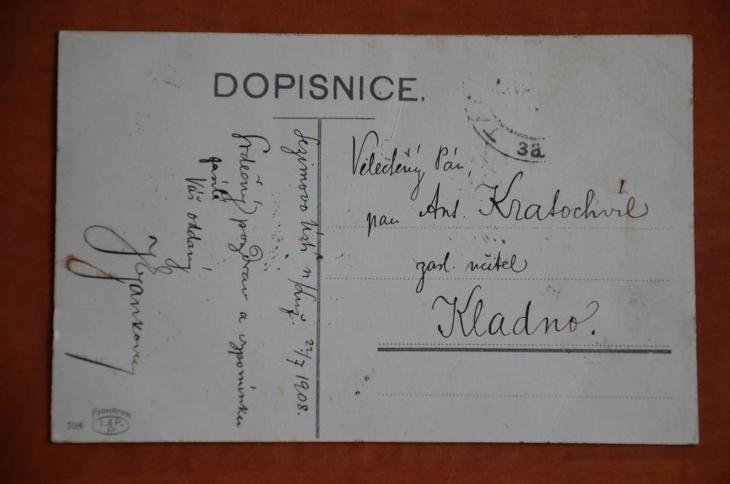 TÁBOR náměstí radnice lidé živá R-U 1908