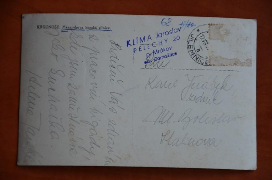 KRKONOŠE Masarykova horská silnice okres Semily