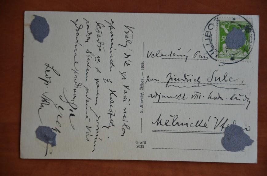 HLUBOŠ okénková okres Příbram 1922