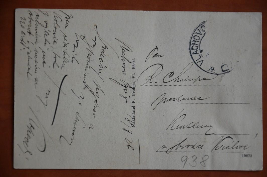 VLACHOVO BŘEZÍ okres Prachatice 1926