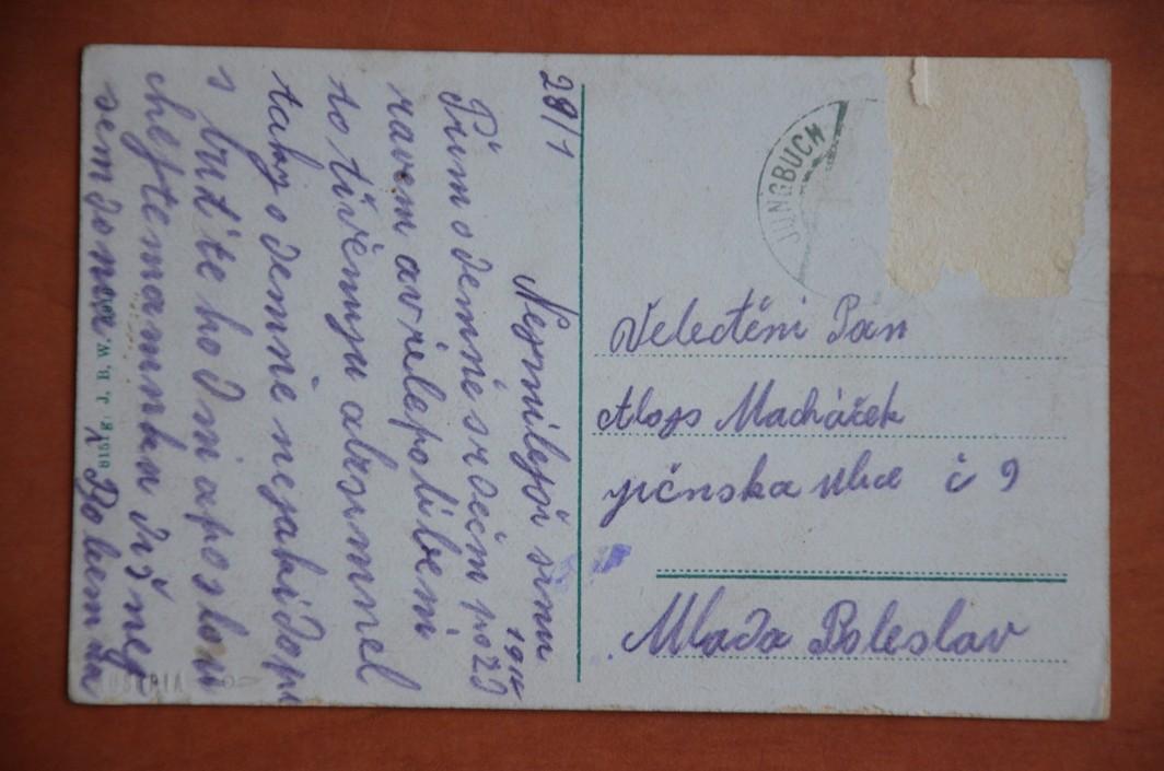 TRUTNOV náměstí kostel R-U 1916