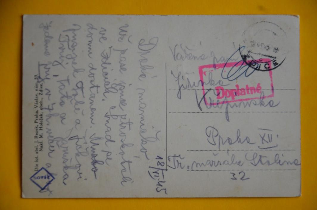 ZDICE okres Beroun celkový pohled 1945