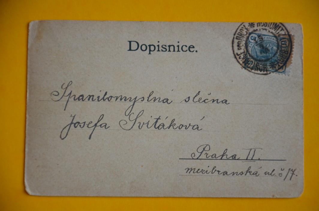HOSTOMICE okres Beroun R-U DA 1906