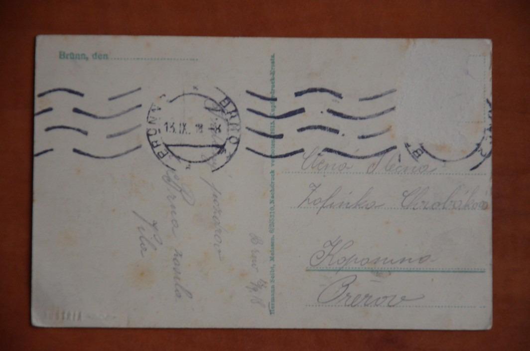 BRNO ulice Eichhorngasse Tivoligasse R-U 1915