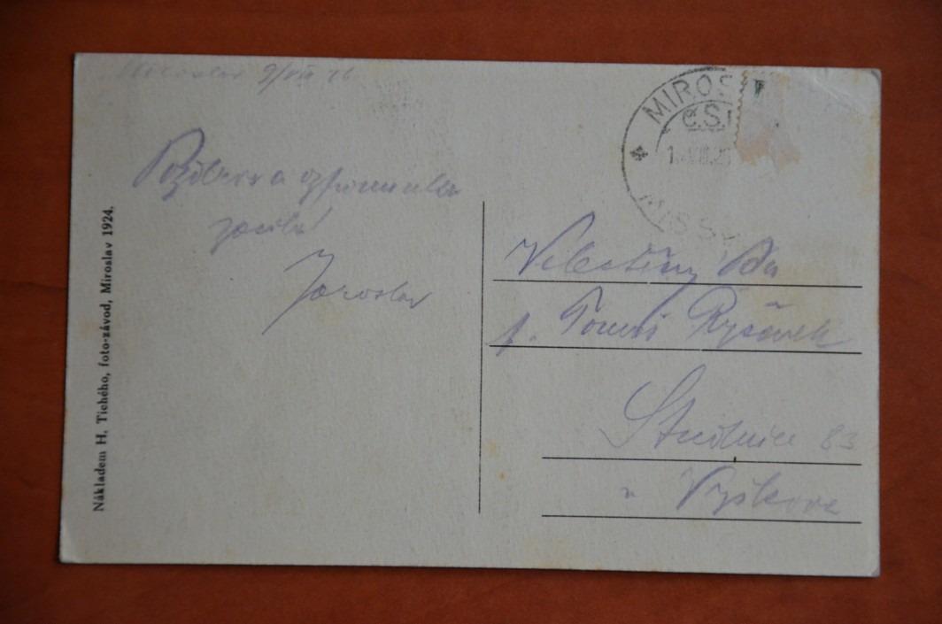 Zámek MIROSLAV okres Znojmo 1924