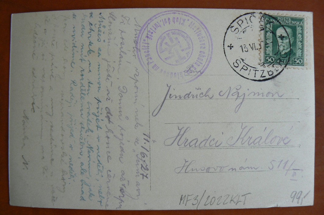 ŠUMAVA úbočí Javoru k Pancíři 1927