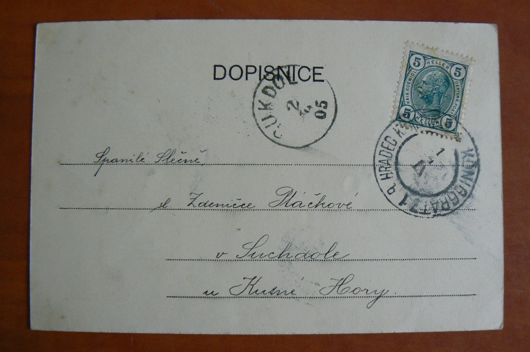 HRADEC KRÁLOVÉ náměstí R-U DA 1905