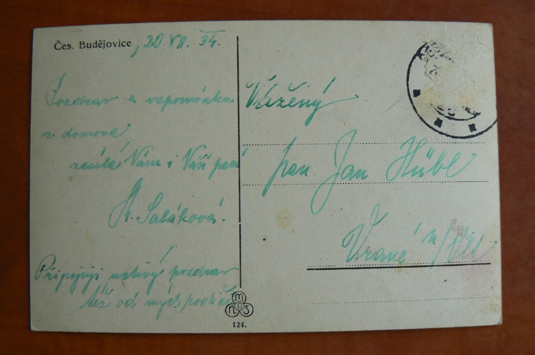 ČESKÉ BUDĚJOVICE kašna 1934