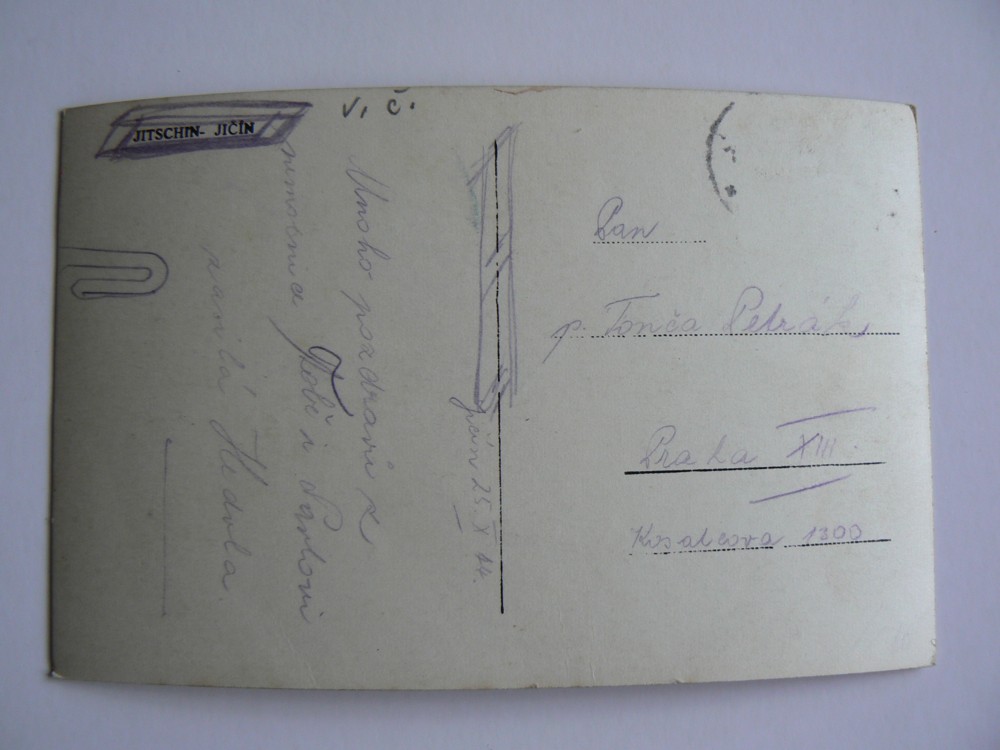 JIČÍN kašna Amfitrité 1944