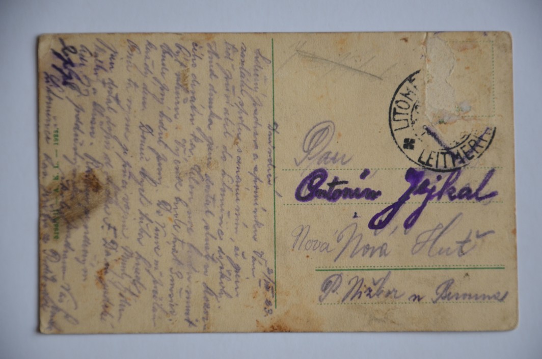 LITOMĚŘICE NAD LABEM parník řeka Labe 1923