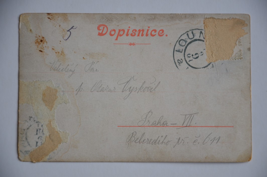 DOBROMĚŘICE okres Louny České Středohoří R-U DA 1901