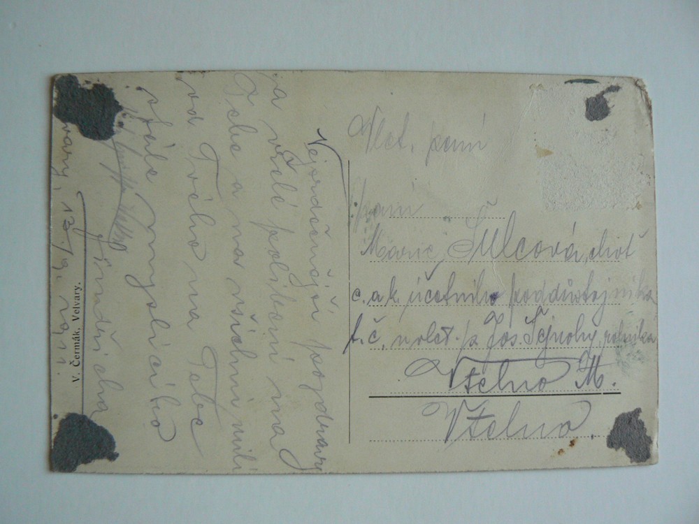 VELVARY okénková okres Kladno R-U 1911