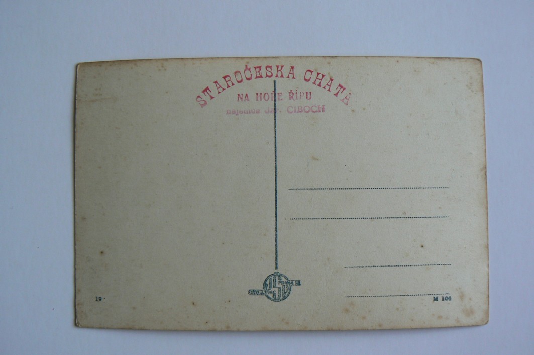 ROUDNICE NAD LABEM Hora ŘÍP okénková okres Litoměřice pamětní razítko