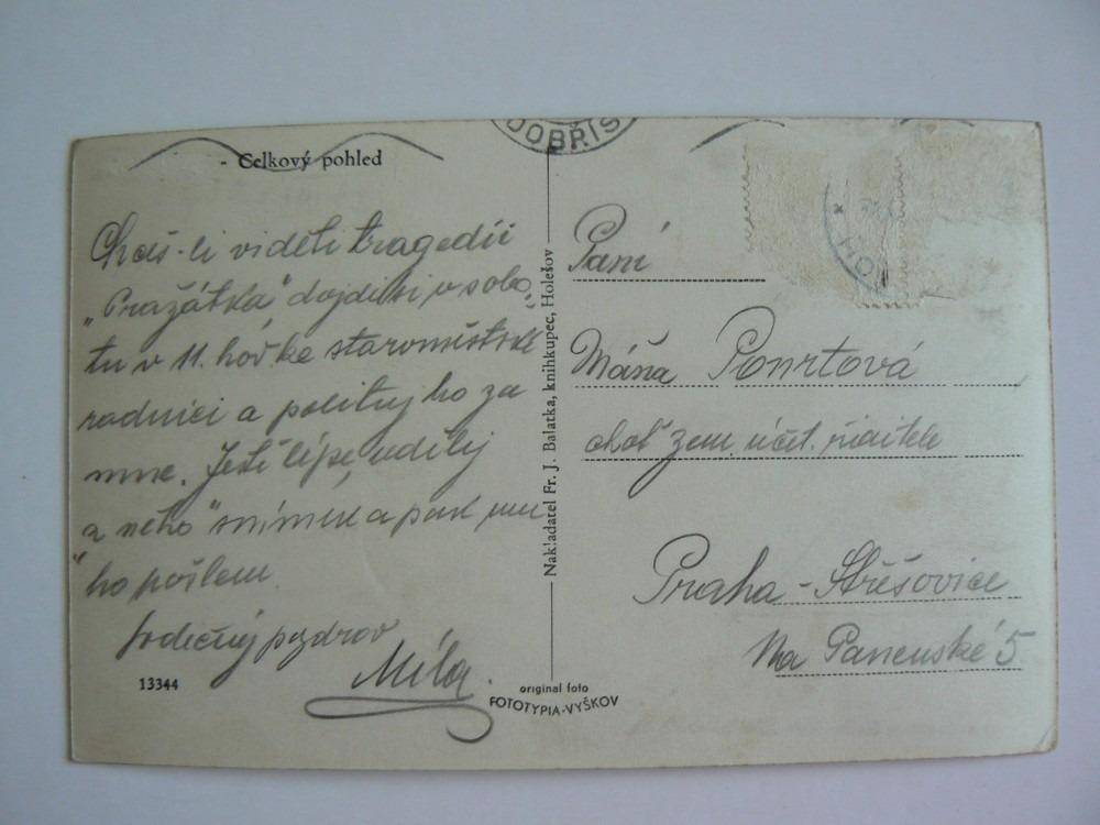 HOLEŠOV zámek kostel okres Kroměříž