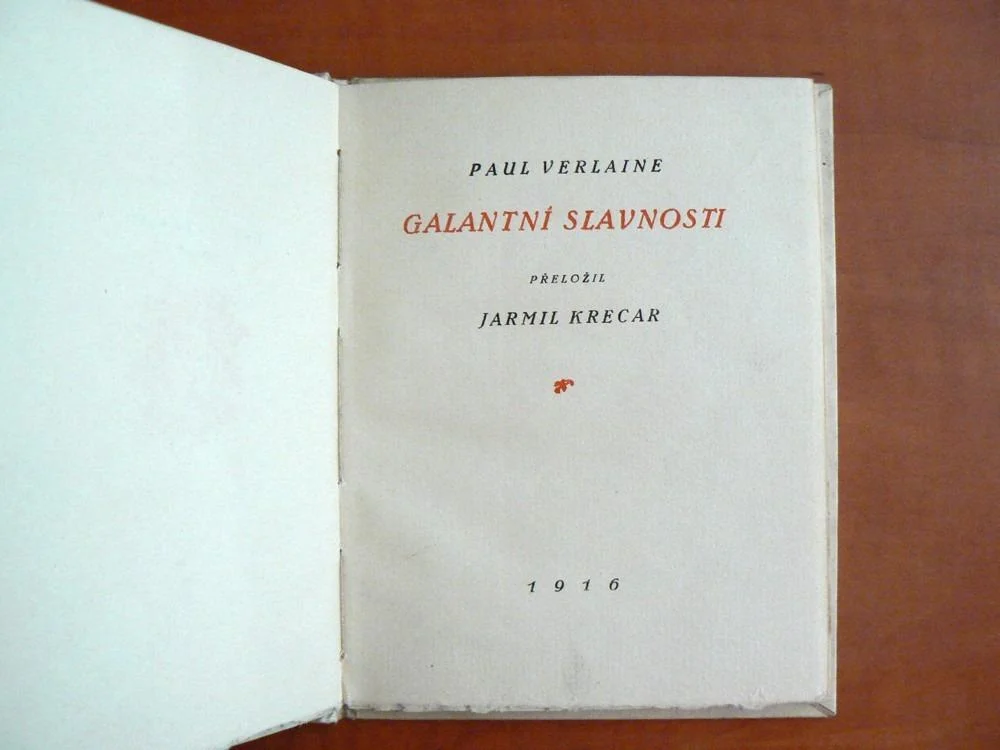 GALANTNÍ SLAVNOSTI Paul Verlaine (1916)