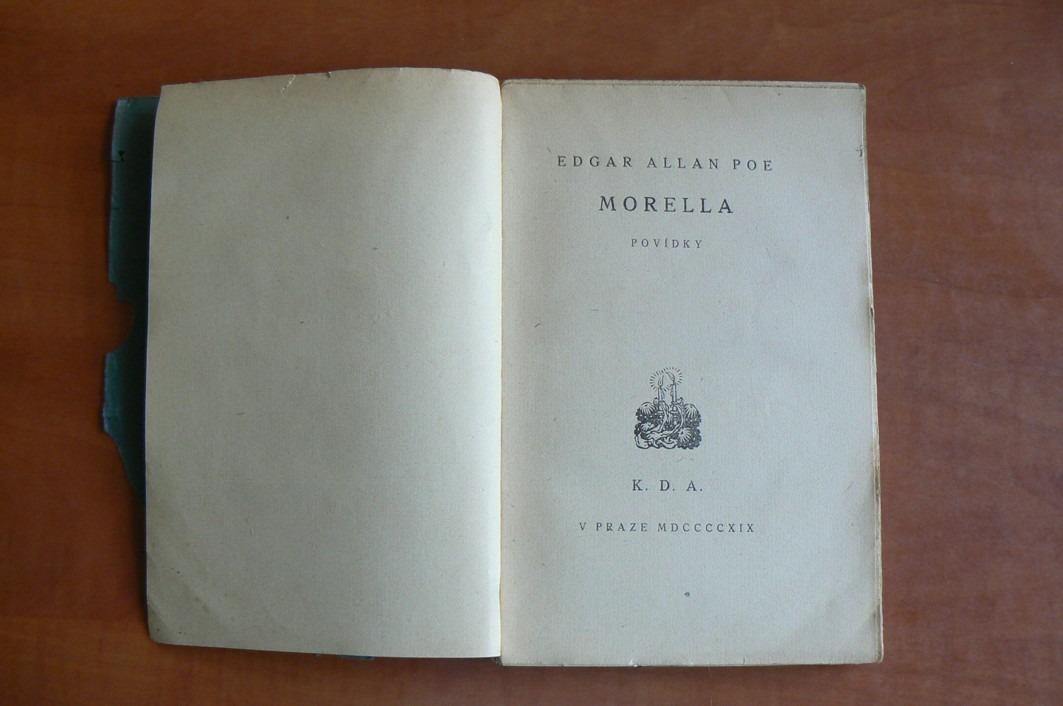 MORELLA povídky horor Edgar Allan Poe (1919)