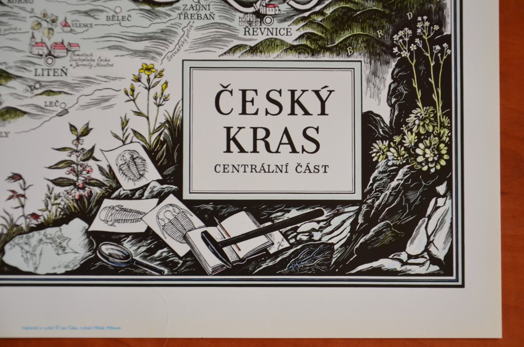 MAPA ČESKÝ KRAS - Jan Čáka