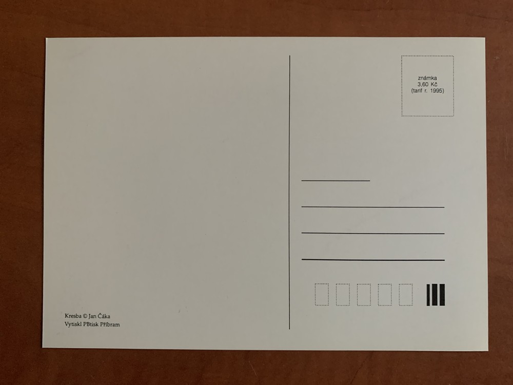 JAN ČÁKA Vánoční pohlednice Příbramské jesličky - VÁNOCE BETLÉM PŘÍBRAM