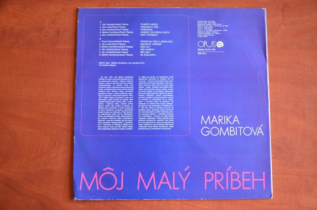 LP MARIKA GOMBITOVÁ Moj malý príbeh OPUS 1981 - výborný stav