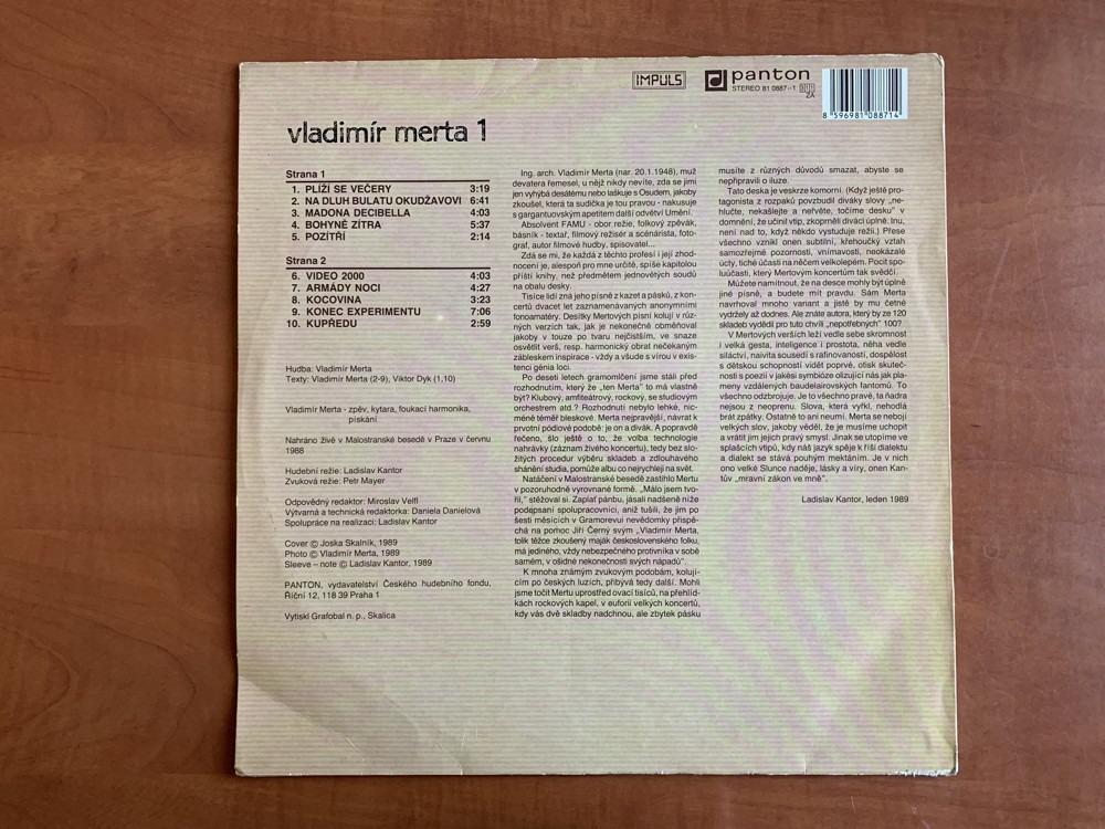 LP VLADIMÍR MERTA 1 - PANTON 1989