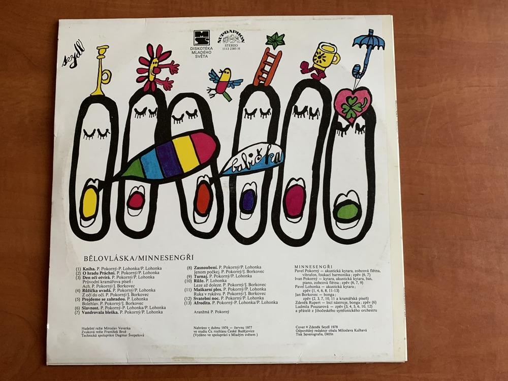 LP MINNESENGŘI Bělovláska SUPRAPHON 1980 - s přílohou