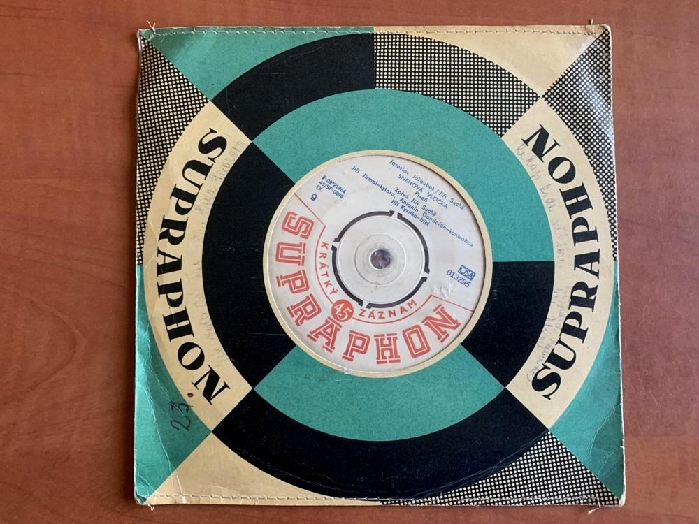 SP VÁNOČNÍ PÍSNĚ Purpura / Sněhová vločka 1962 SUPRAPHON Jiří Suchý Pavlína Filipovská VÁNOCE