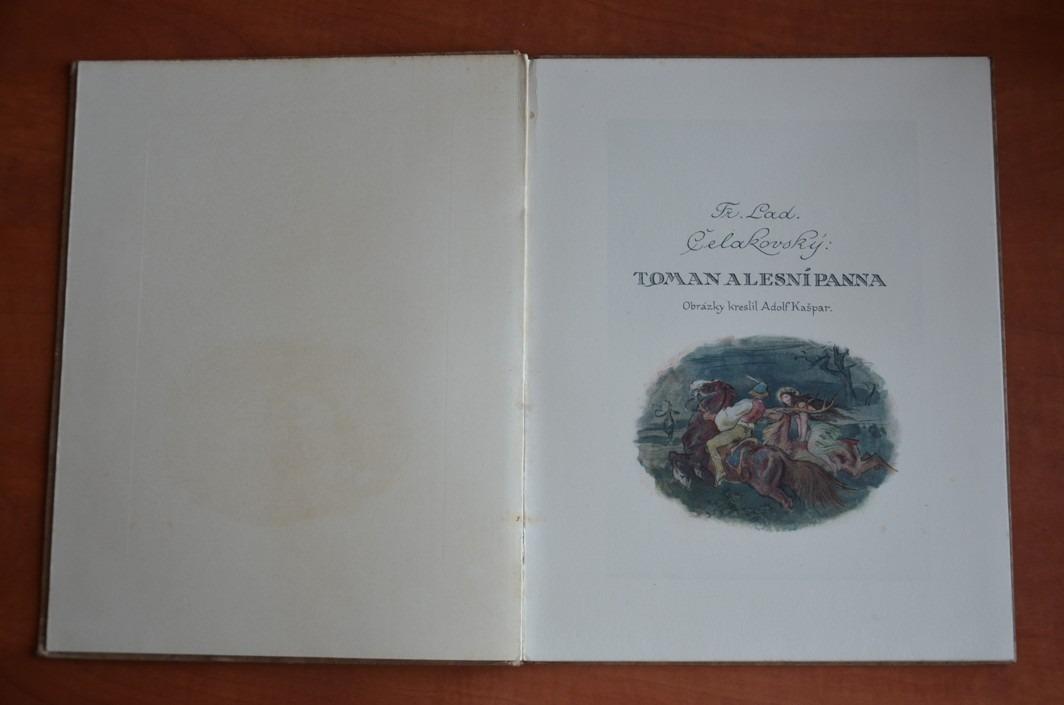 TOMAN A LESNÍ PANNA František Ladislav Čelakovský il. Adolf Kašpar (1917) první vydání