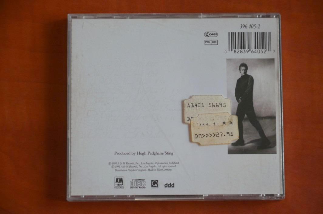 CD STING The Soul Cages A & M RECORDS 1991 original