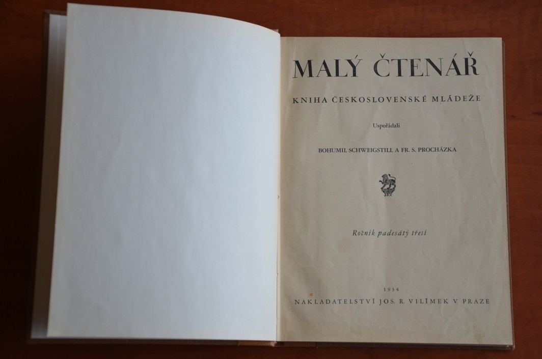 Malý čtenář 1934 - 53. ročník (il. Zdeněk Burian)