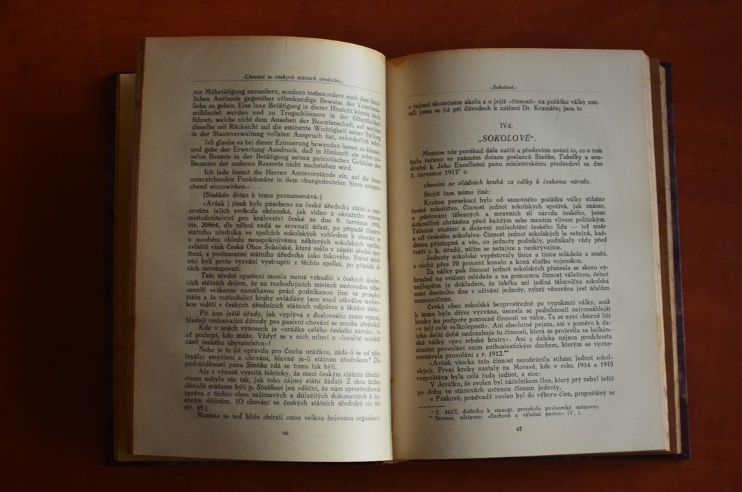 DOTAZ NĚMECKÝCH POSLANCŮ O CHOVÁNÍ SE ČESKÉHO NÁRODA ZA VÁLKY I. a II. díl