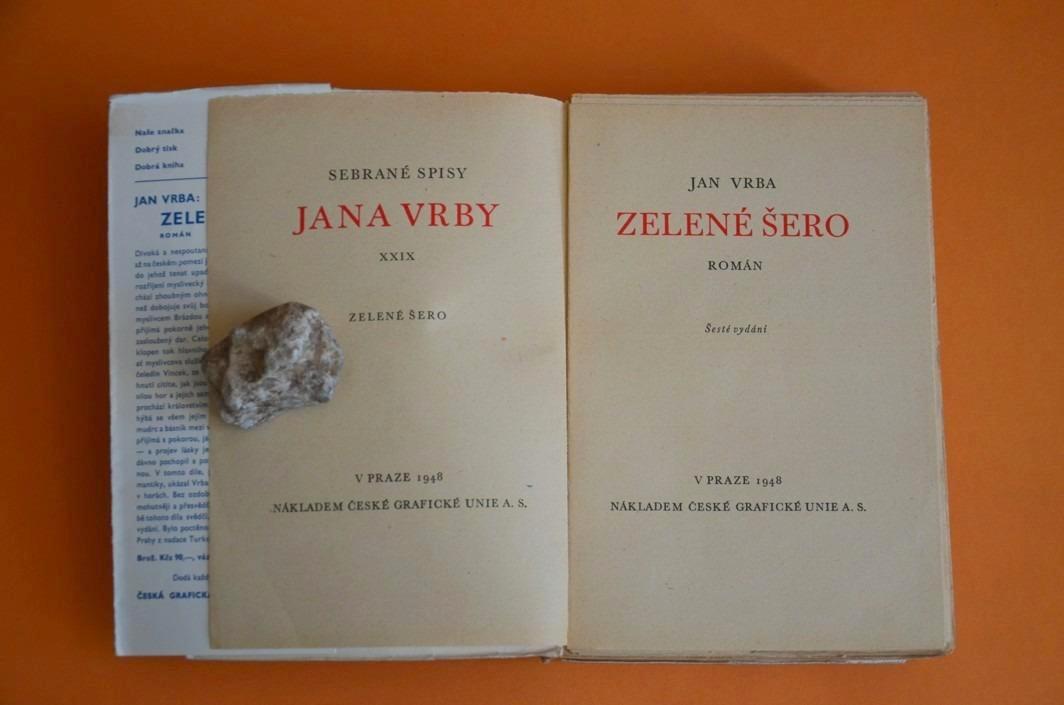 ZELENÉ ŠERO Jan Vrba ORIGINÁLNÍ PODPIS AUTORA!!!