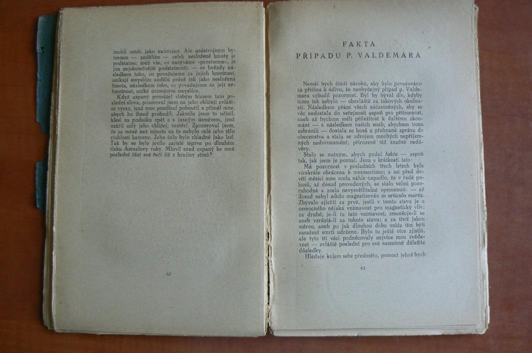 MORELLA povídky horor Edgar Allan Poe (1919)