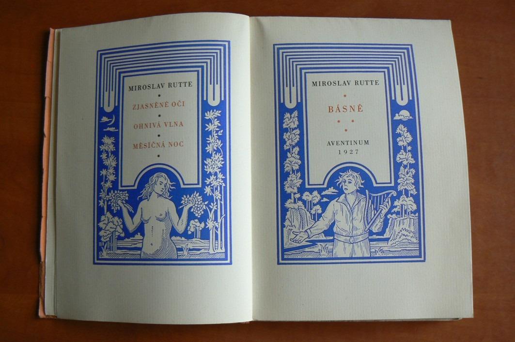 BÁSNĚ Miroslav Rutte AVENTINUM (1927) výtisk č. 263