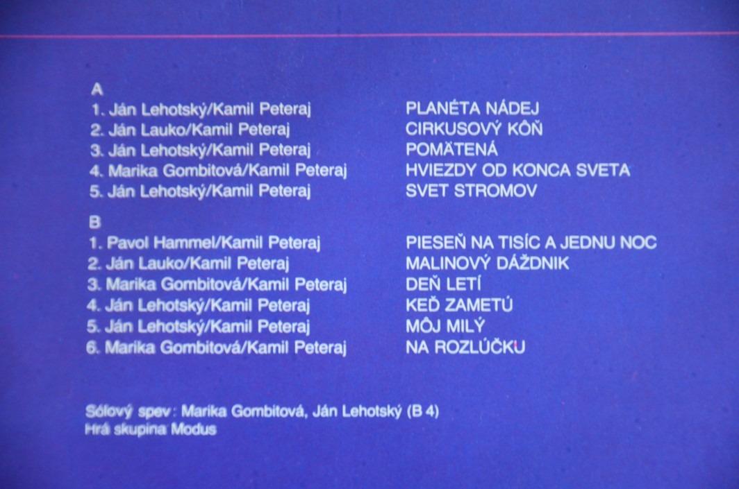 LP MARIKA GOMBITOVÁ Moj malý príbeh OPUS 1981 - výborný stav