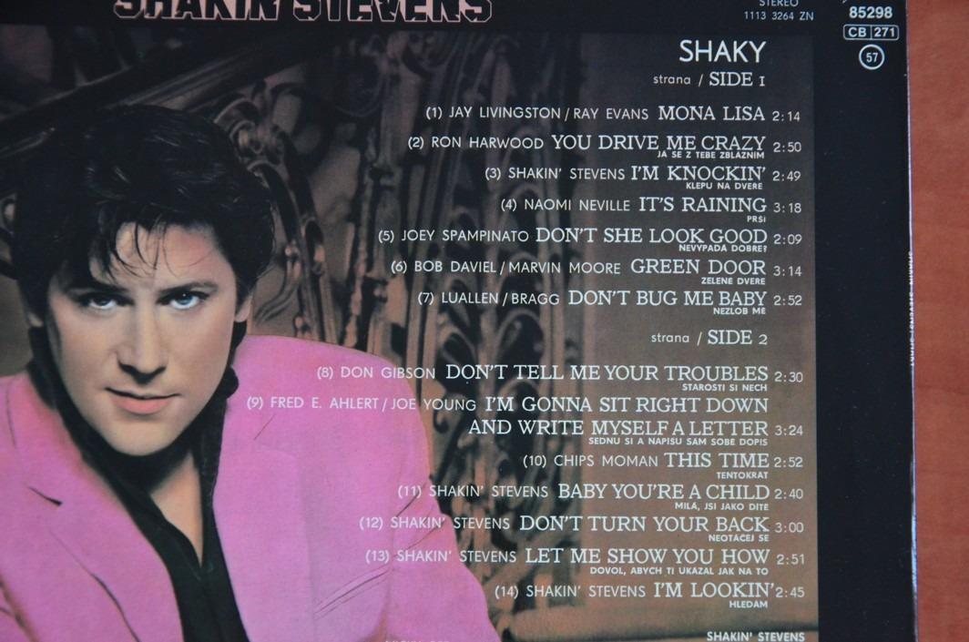 LP SHAKIN´ STEVENS Shaky CBS 1983 výborný stav