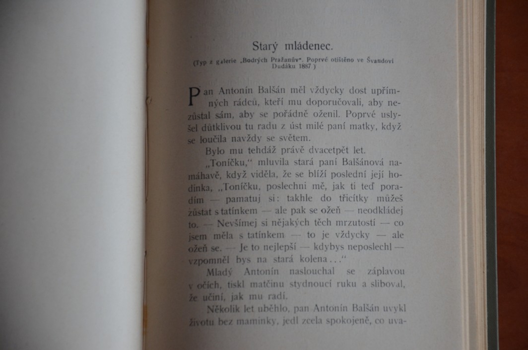 Ženitba páně Karafiátova a jiné povídky staromládenecké