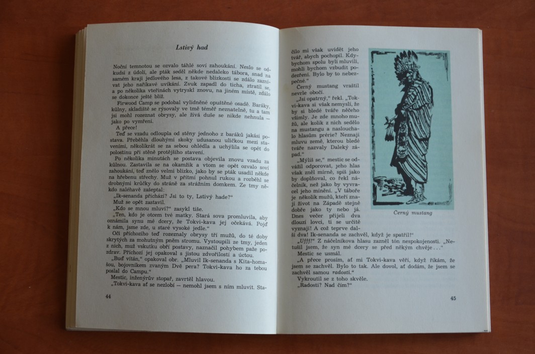 ČERNÝ MUSTANG Karel May ilustrace Zdeněk Burian