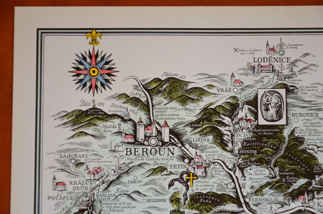 MAPA ČESKÝ KRAS - Jan Čáka