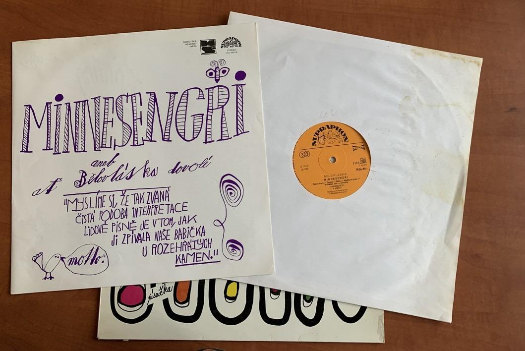 LP MINNESENGŘI Bělovláska SUPRAPHON 1980 - s přílohou