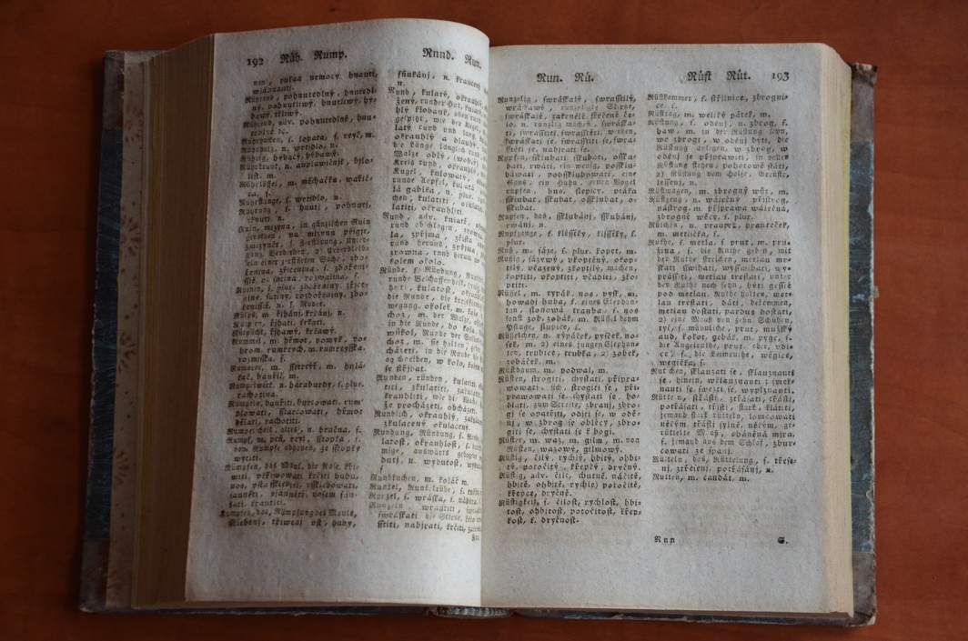 Karel Ignác Thám - Slovník, rok vyd. 1814
