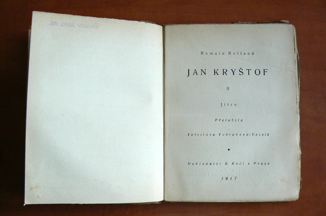 JAN KRYŠTOF (3 knihy) r. vyd. 1916-1917