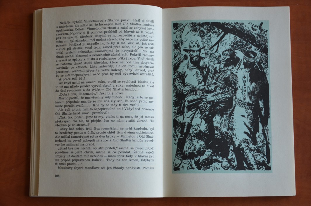 ČERNÝ MUSTANG Karel May ilustrace Zdeněk Burian