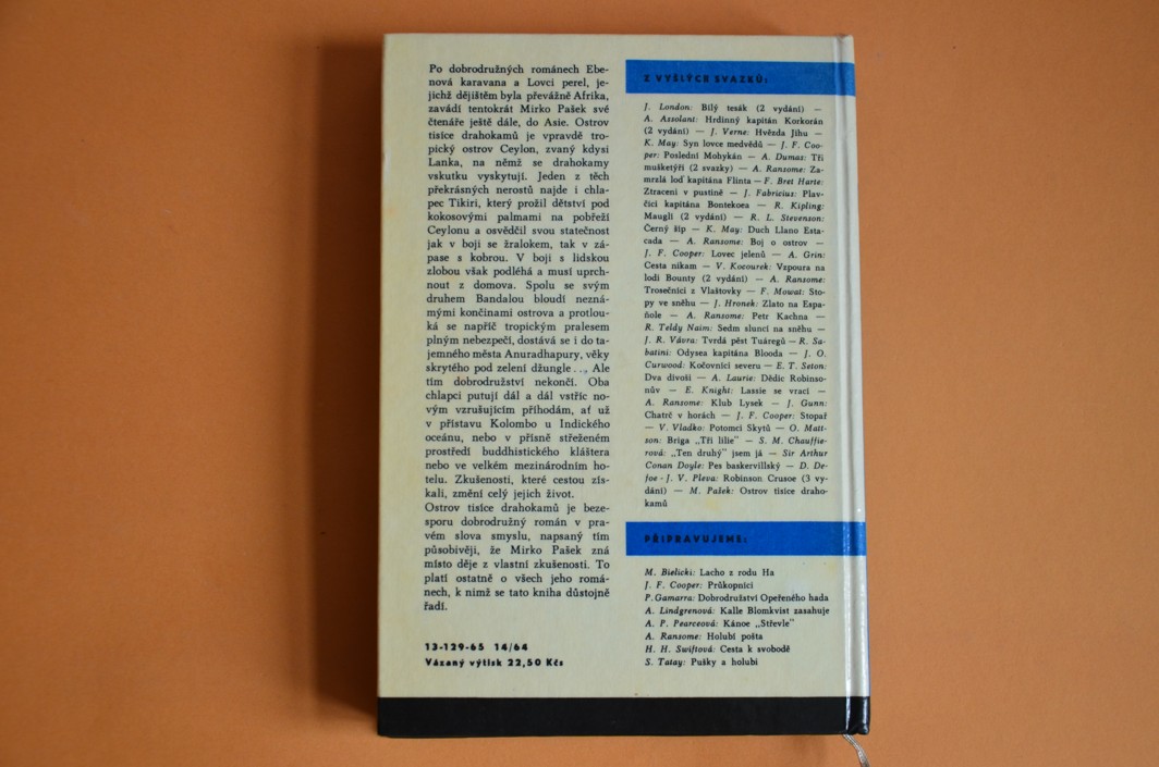 OSTROV TISÍCE DRAHOKAMŮ - KOD svazek 74 - Mirko Pašek (1965)