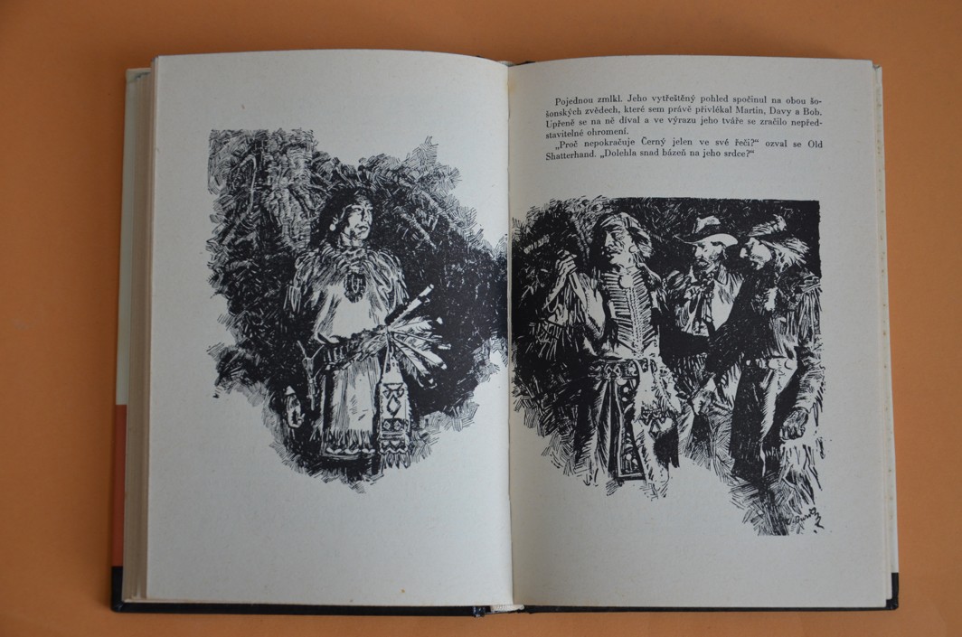 SYN LOVCE MEDVĚDŮ - KOD svazek 18 - Karel May, ilustrace Zdeněk Burian (1969)