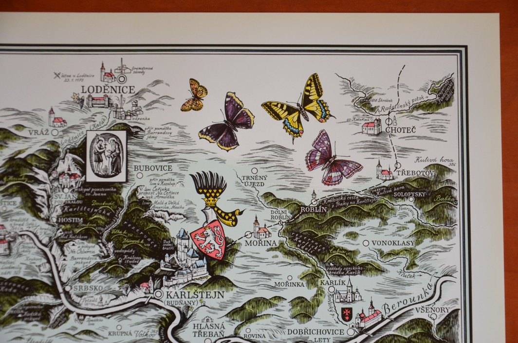 MAPA ČESKÝ KRAS - Jan Čáka