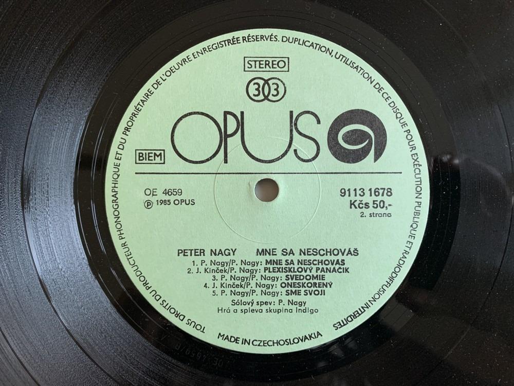 LP PETER NAGY Mne sa neschováš OPUS 1985