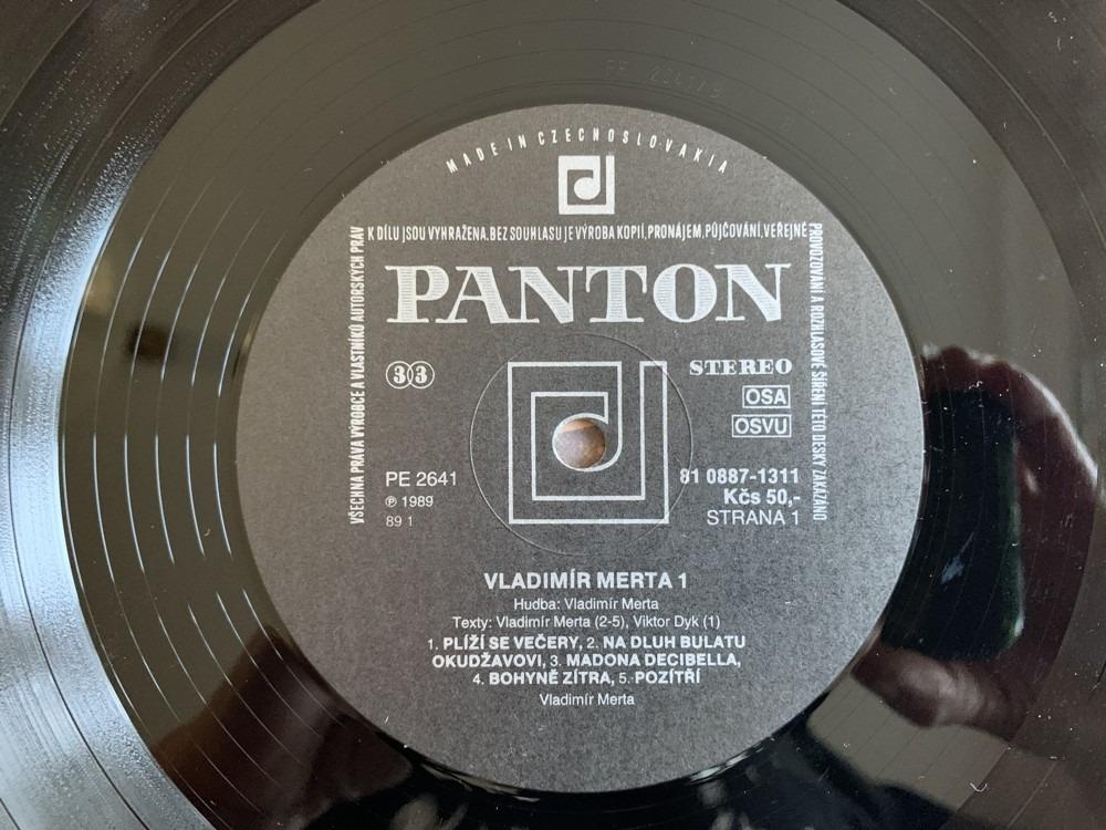 LP VLADIMÍR MERTA 1 - PANTON 1989