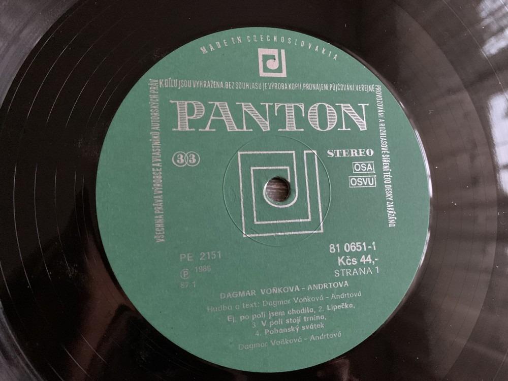 LP DAGMAR ANDRTOVÁ - VOŇKOVÁ Impuls PANTON 1986