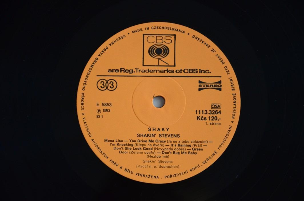 LP SHAKIN´ STEVENS Shaky CBS 1983 výborný stav